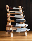 Wooden Six Piece Knife Stand